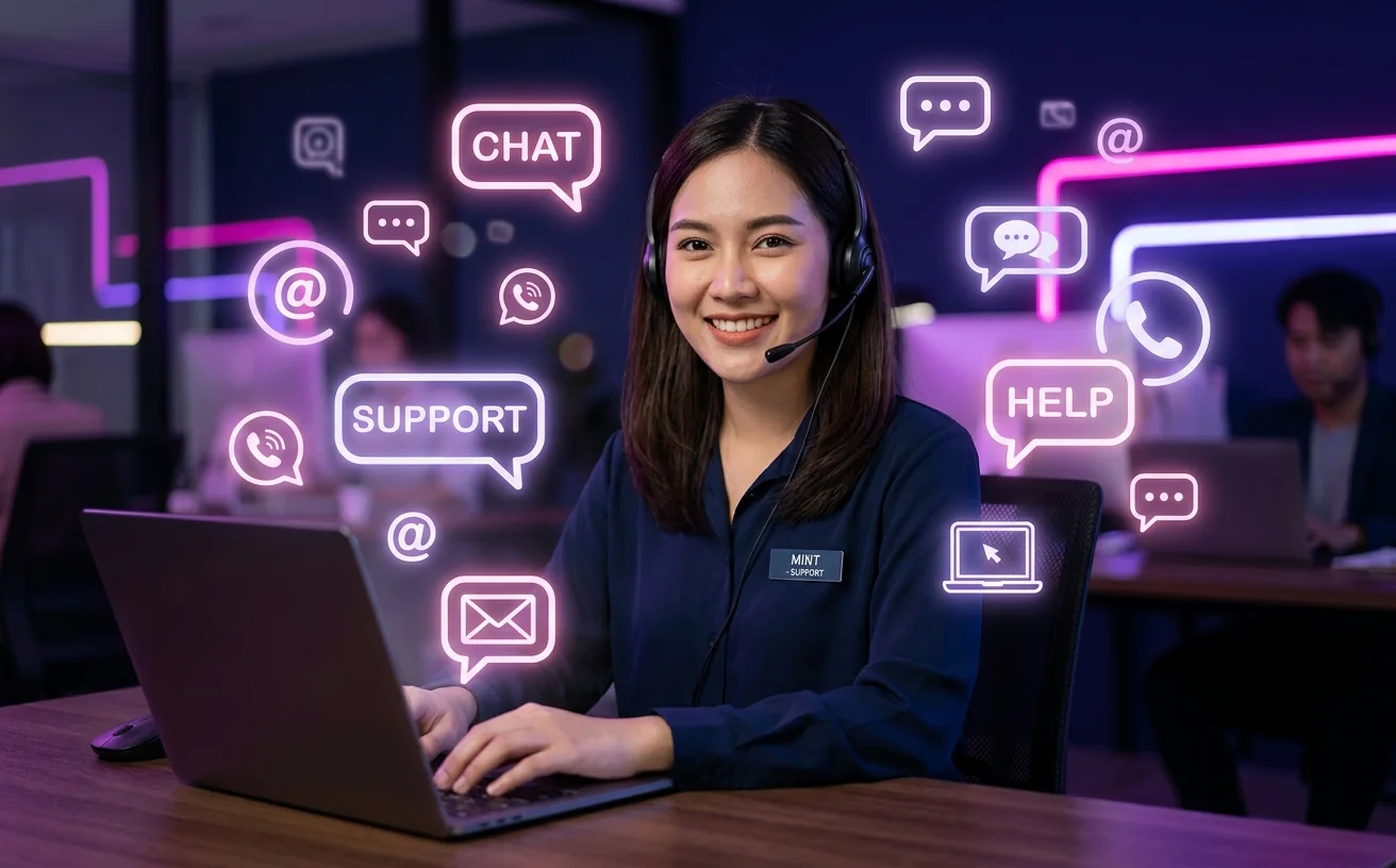บริการลูกค้า blue1688 ตลอด 24 ชั่วโมง